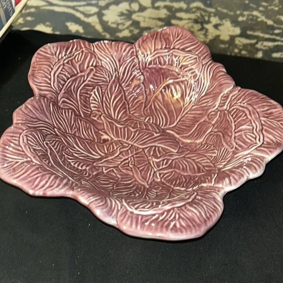 NWT John Derian For Target 12.25"x12.75" Cabbage Stoneware Serving Bowl Purple - Picture 5 of 9